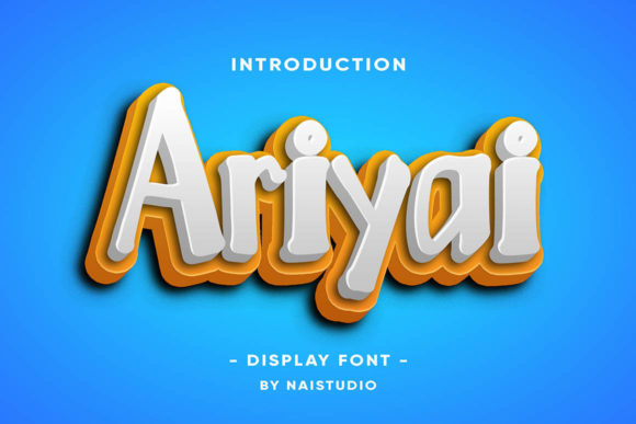 Ariyai: A Joyful Display Font for Business Branding