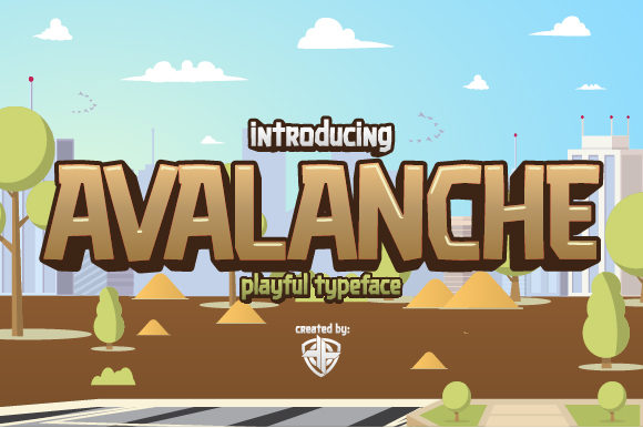 Avalanche Font for Bold and Playful Campaign Designs
