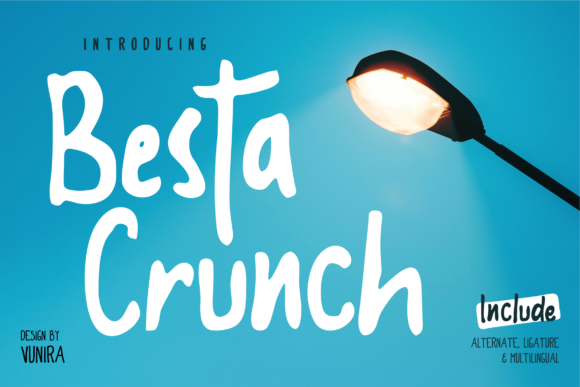 Besta Crunch: A Joyful Display Font for Branding and Design