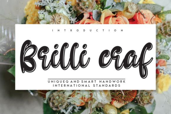 Brilli Craf: A Display Font for Bold Branding