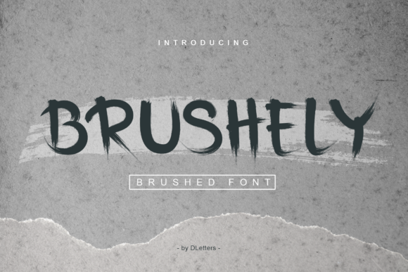 Brushely: A Handwritten Display Font for Creative Makers