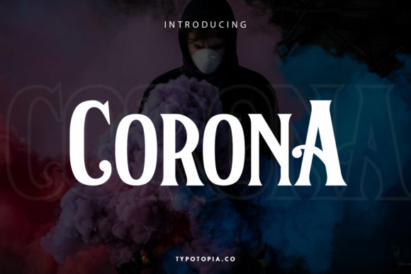 Corona Display Font for Bold Editorial Design