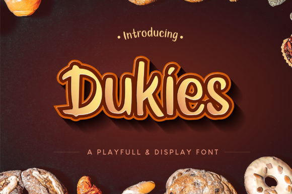 Dukies: A Playful Display Font for Joyful Design