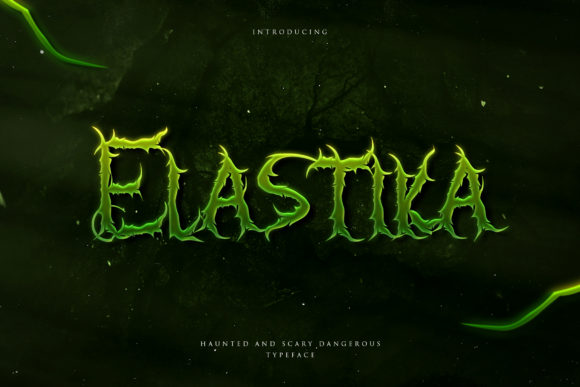 Elastika: A Spooky Display Font for Halloween-Themed Branding