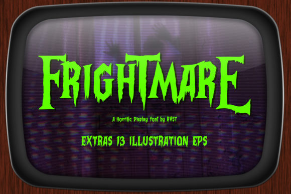 Frightmare Font for Editorial Projects with Horror Vibe