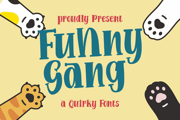Funny Gang Font for Playful Branding and Creative Projects
