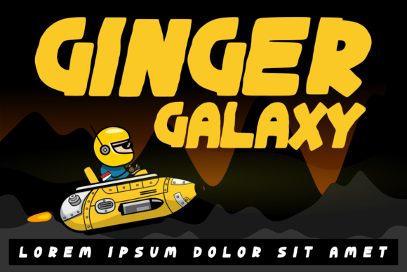 Ginger Galaxy Display Font for Bold Editorial Design