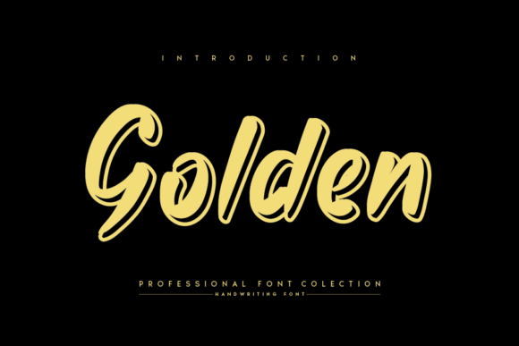 Golden Font: A Beautiful Display Type for Creative Projects