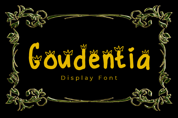 Goudentia: A Quirky Display Font for Creative Makers