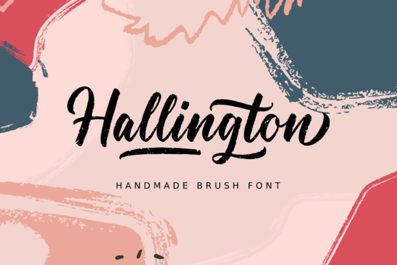 Hallington Handmade Brush Font for Web Design