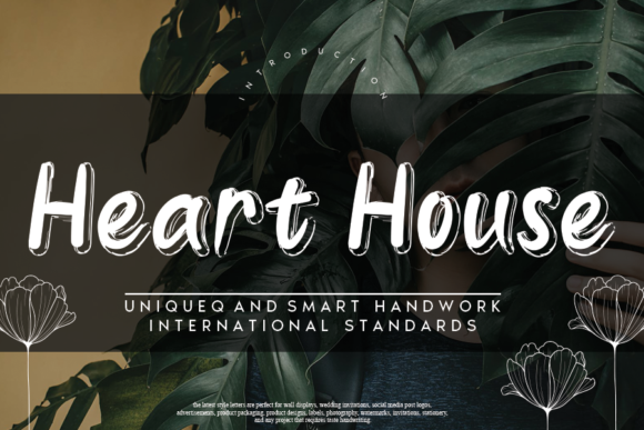 Heart House: A Flowing Display Font for Editorial Design