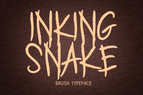 Inking Snake Font for Creative Craft Projects