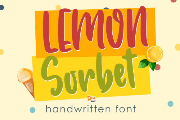 Lemon Sorbet Font for Bold and Colorful Creative Projects