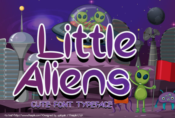 Little Aliens: A Sweet Display Font for Digital Projects