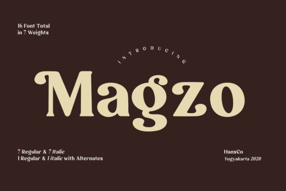 Magzo: A Bold Display Font for Modern Web Design