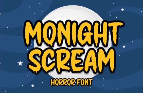 Monight Scream: A Quirky Display Font for Bold Branding