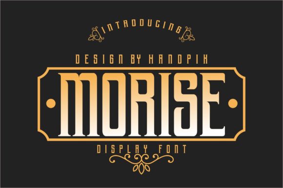 Morise: A Display Font That Elevates Your Branding