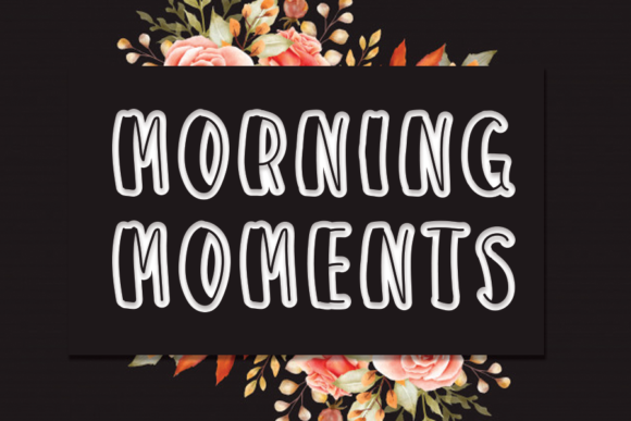 Morning Moments: A Joyful Display Font for Creative Projects