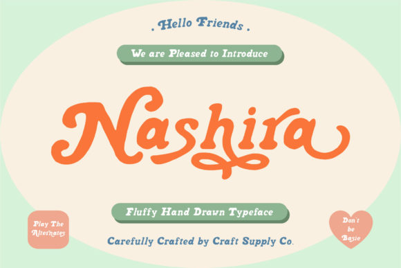Nashira: A Sweet Display Font for Creative Makers