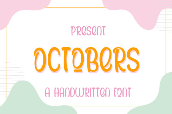 Octobers Font for Handmade Creations and More