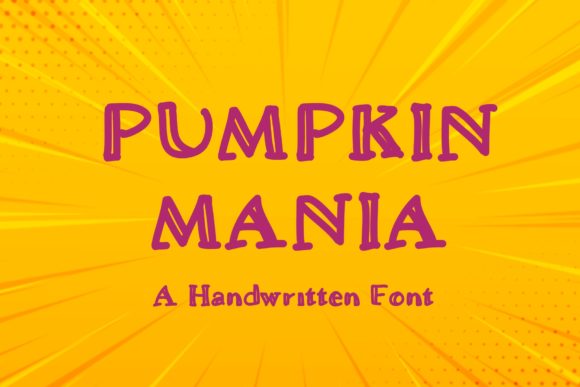 Pumpkin Mania Display Font for Vibrant Visuals