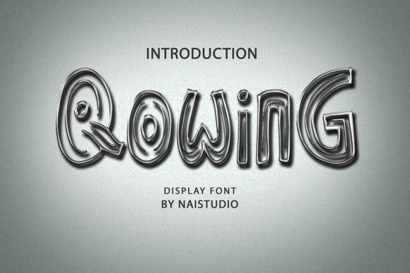 Qowing: A Bold Display Font for Modern Editorial Design