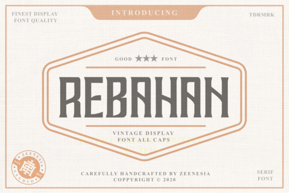 Rebahan Font for Vintage-Inspired Branding
