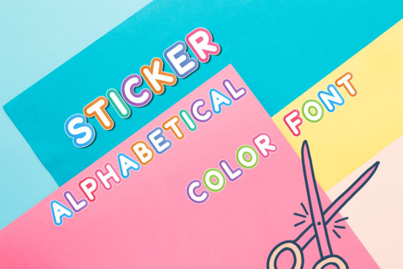 Sticker Alphabetical: A Bold and Friendly Font for Branding