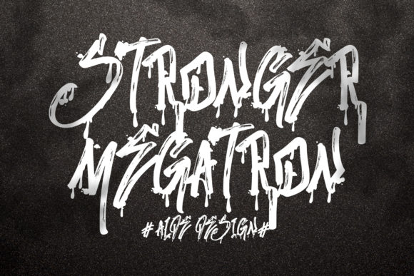 Stronger Megatron: A Quirky Display Font for Creative Makers