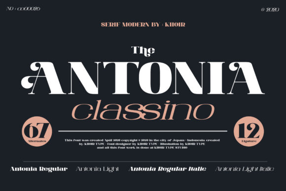 The Antonia: Elevate Your Brand with This Elegant Display Font
