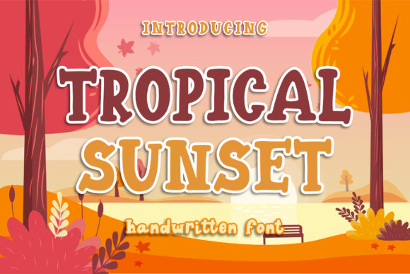Tropical Sunset Font for Bold Creative Projects