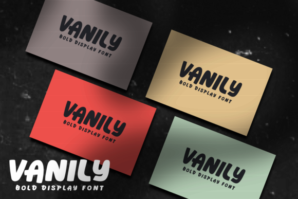 Vanily: A Bold Display Font for Polished Branding