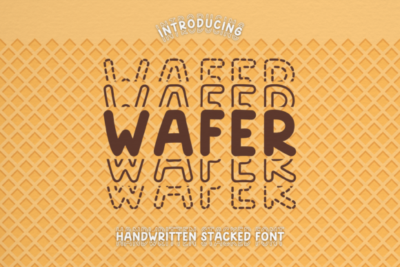 Wafer: A Simple and Neat Display Font for Editorial Design